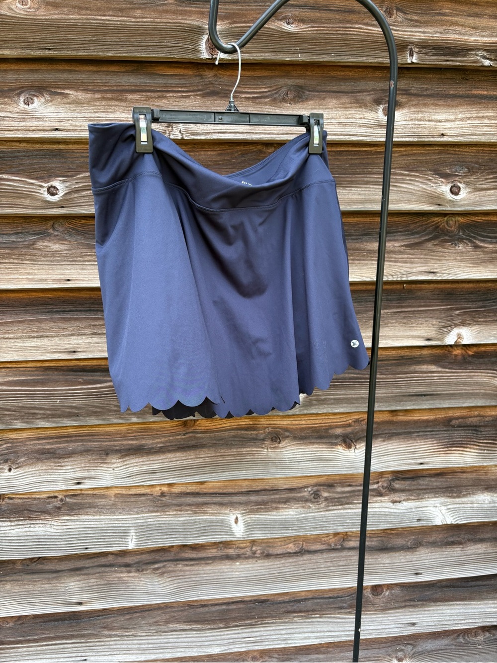 RBX Navy Scallop Hem Athletic Skort